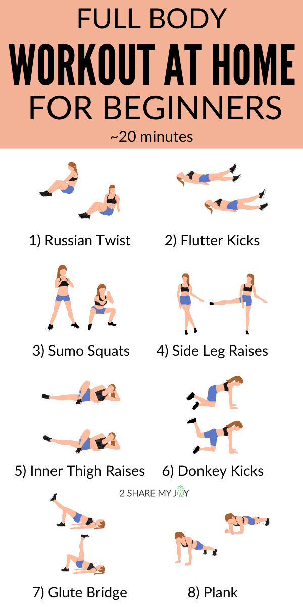 Full Body Workout At Home For Beginners no equipment 2sharemyjoy